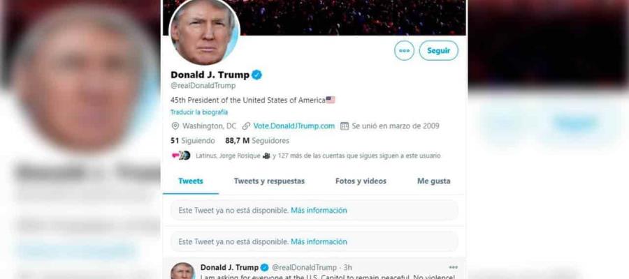 Bloquean Twitter y Facebook video de Trump en el que insta a seguidores a terminar con protestas 