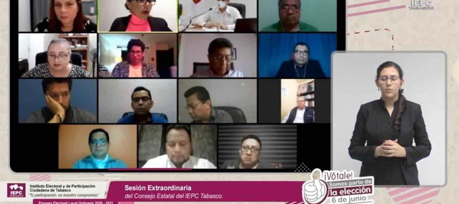 Por unanimidad, aprueba Consejo Estatal del IEPCT alianza electoral PRI-PAN Va X Tabasco