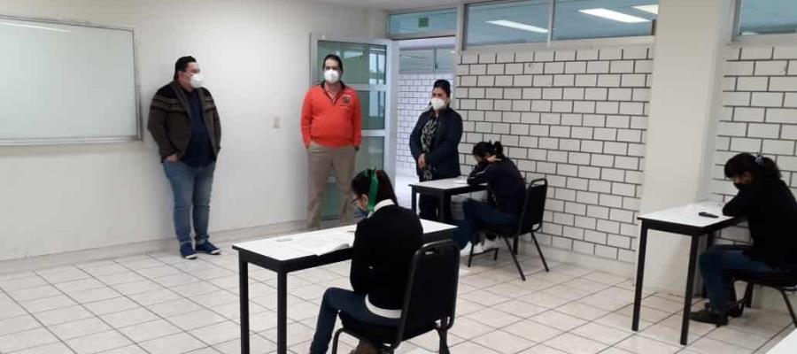 Cerca de mil 500 aspirantes presentarán hoy su examen de admisión en la UJAT, en el tercer día de aplicación