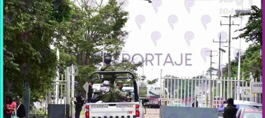 Paso en El Ceibo blindado… y cerrado al tránsito Civil