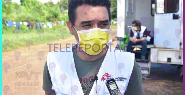 Casos sospechosos de Covid ha detectado la asociación Médicos Sin Fronteras en migrantes de Tenosique