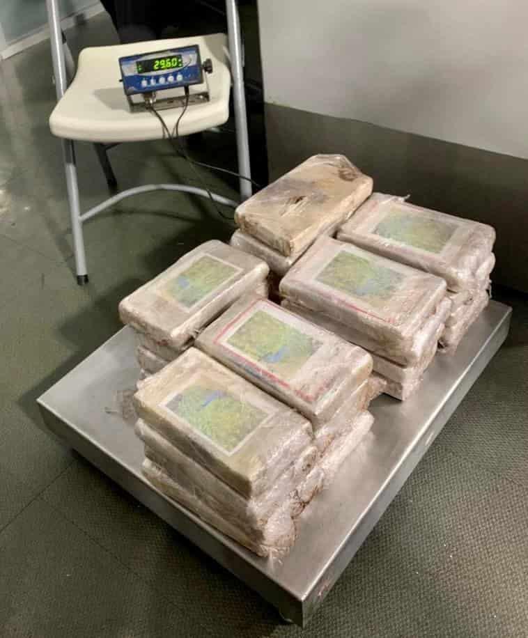 Decomisa Guardia Nacional 29.6 kilogramos de cocaína proveniente de Colombia en Ciudad de México 