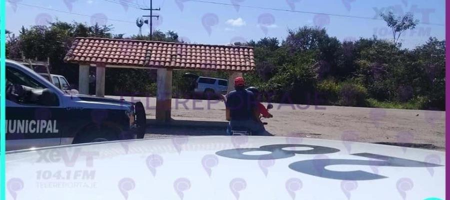 Reportan vehículo calcinado tras accidente automovilístico en Balancán