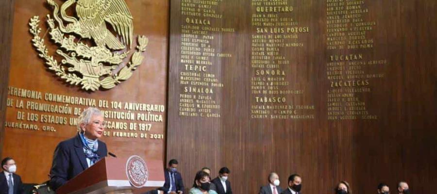 Constitución no solo delimita el poder, también empodera a la ciudadanía: Sánchez Cordero