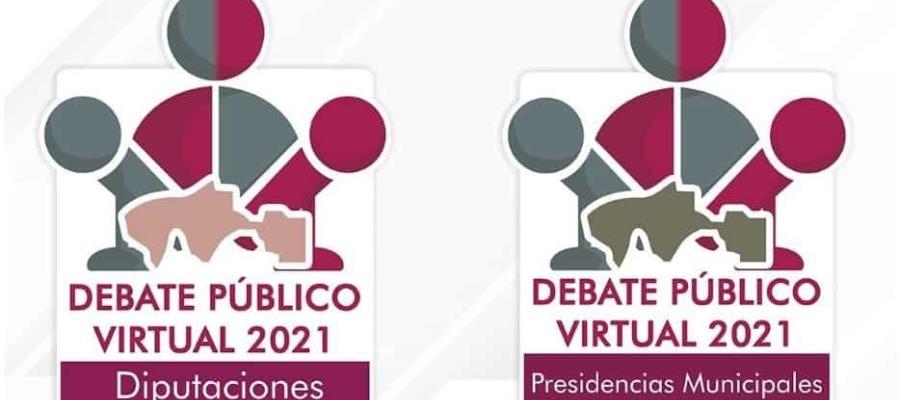 Aprueba IEPCT logotipos para identificar los debates virtuales entre candidatos a diputaciones locales y alcaldías