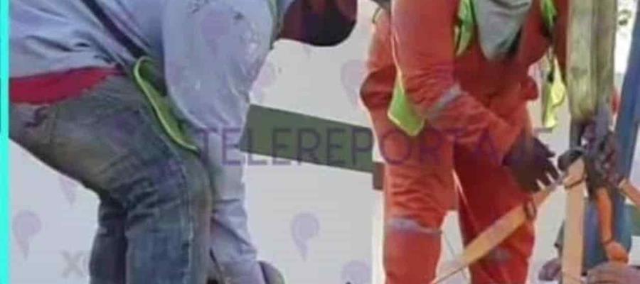 Cae de dos metros trabajador en la planta potabilizadora Gaviotas, solo sufrió golpes