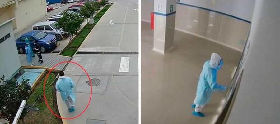 Se disfraza de médico para ver a su papá hospitalizado por Covid, ya estaba muerto, ocurrió en Perú Se disfraza de médico para ver a su papá hospitalizado por Covid, ya estaba muerto, ocurrió en Perú
