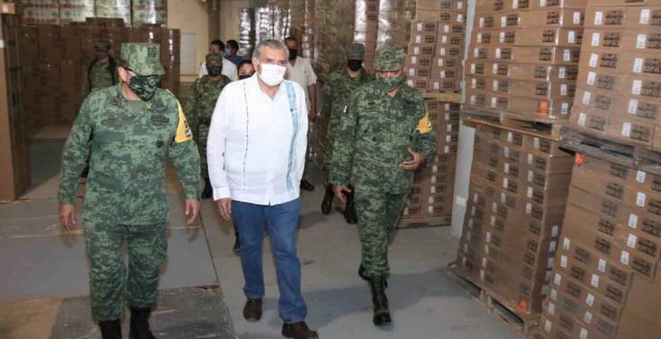 SEDENA tiene estimado entregar 60 mil paquetes de enseres en Centro antes que comience la veda electoral