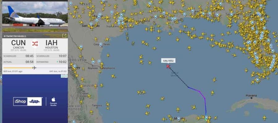 Aterriza de emergencia en Nuevo Orleans avión que partió de Cancún a Houston