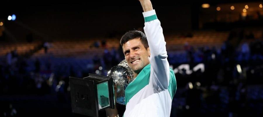 Djokovic, campeón del Abierto de Australia; está a dos GS de Federer y Nadal