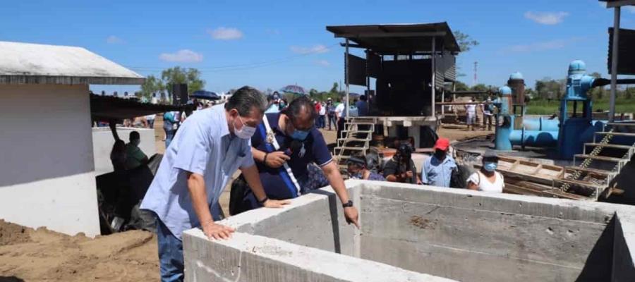 Supervisa Evaristo modernización de estación de bombeo pluvial en Estrellas de Buenavista