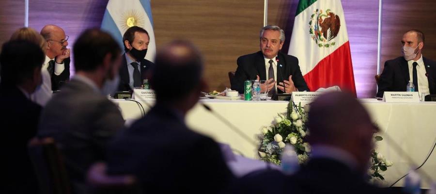Alberto Fernández se reúne con ejecutivos argentinos del sector empresarial en México
