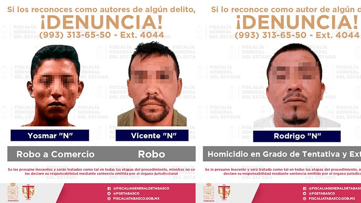 Aprehenden a 4 hombres señalados de homicidio, extorsión y robo en diversos municipios