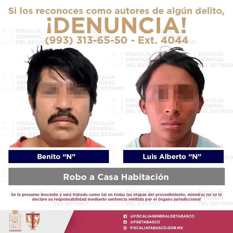 Aprehende FGE a seis hombres por diversos delitos en Centro, Cunduacán y Jalpa