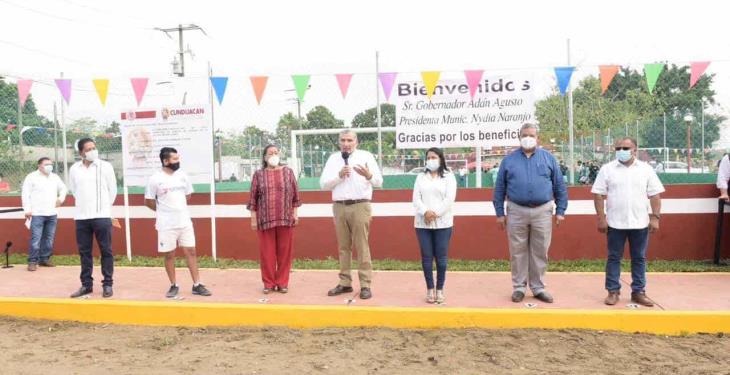 Inaugura y supervisa Adán Augusto obras por 19.2 mdp en Cunduacán