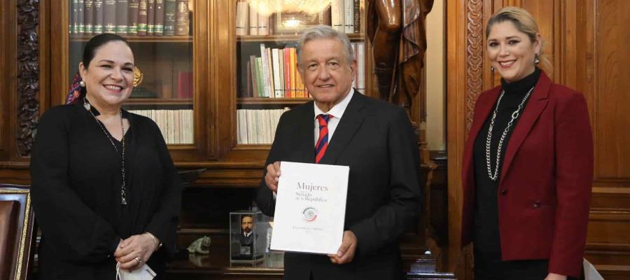 Se reúne Mónica Fernández Balboa con el presidente AMLO Se reúne Mónica Fernández Balboa con el presidente AMLO