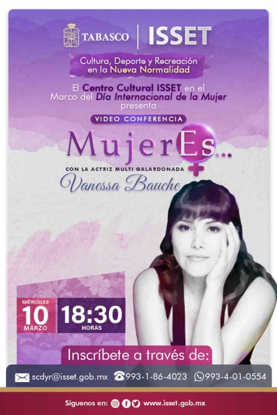 Vanessa Bauche compartirá experiencia de vida con Tabasqueños con la videoconferencia ‘MujerEs’, “el enemigo está en casa”