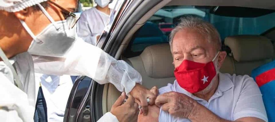 Se vacuna el expresidente de Brasil, Lula da Silva contra el Covid-19 Se vacuna el expresidente de Brasil, Lula da Silva contra el Covid-19