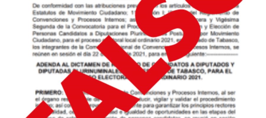 Se deslinda MC Tabasco de presunta lista de candidatos pluris a diputados locales Se deslinda MC Tabasco de presunta lista de candidatos pluris a diputados locales