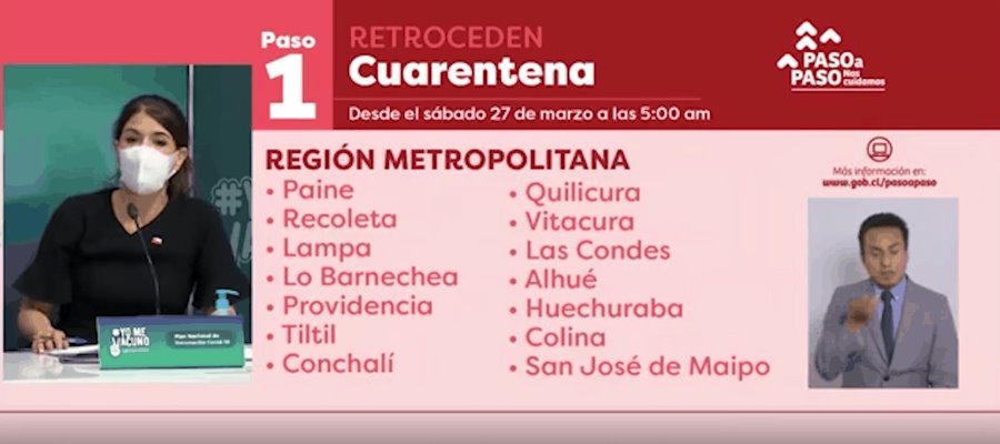 Pese a éxito en vacunación, Chile decreta nueva cuarentena por aumento de contagios Pese a éxito en vacunación, Chile decreta nueva cuarentena por aumento de contagios
