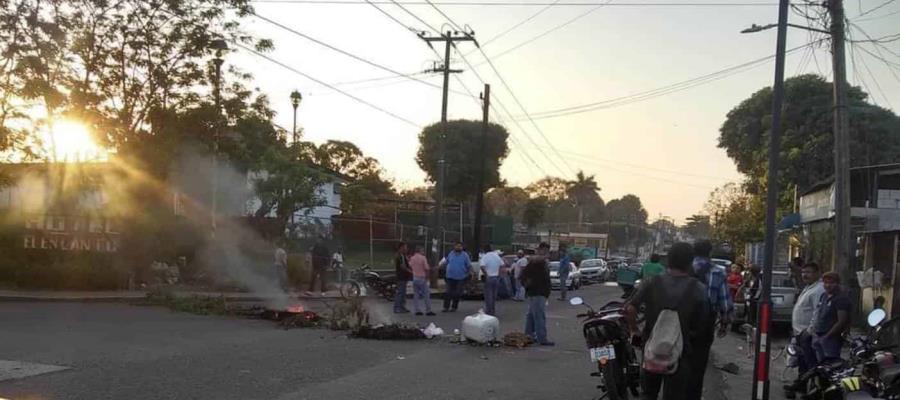 Habitantes de Juárez, Chiapas cierran entradas al municipio por falta de agua potable