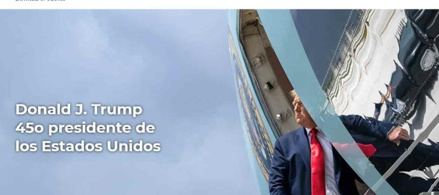 Lanza Trump su página web “45office.com” Lanza Trump su página web “45office.com”