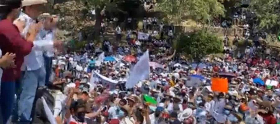 Marchan en Chilpancingo Guerrero en “defensa” de candidatura de Salgado Macedonio Marchan en Chilpancingo Guerrero en “defensa” de candidatura de Salgado Macedonio