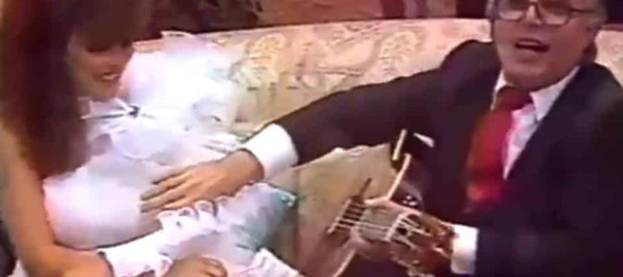 Reviven video donde se ve a Enrique Guzmán tocando el pecho de Verónica Castro sin su consentimiento