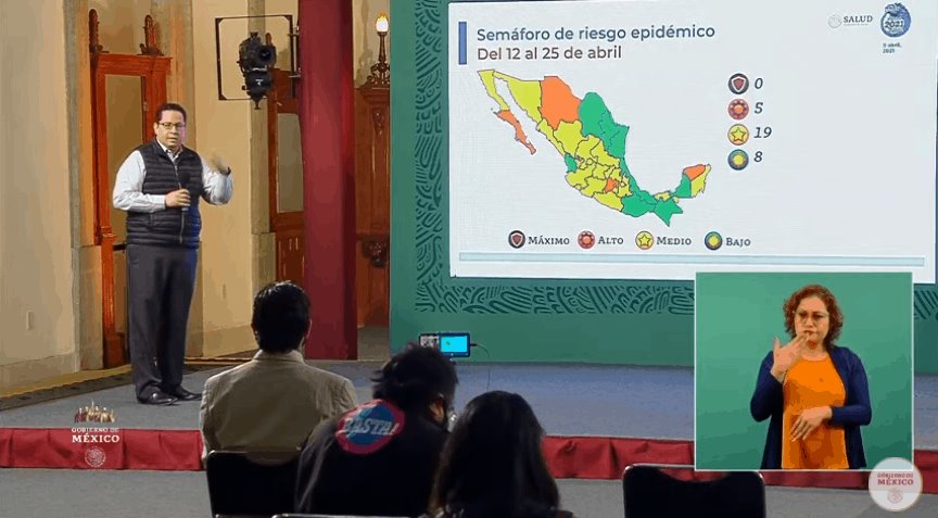 México registra 207 mil 020 defunciones por Covid-19; ya hay 8 estados en color verde 