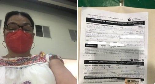 Recibe Dulce María Sauri la primera dosis de vacuna anti-covid-19 Recibe Dulce María Sauri la primera dosis de vacuna anti-covid-19