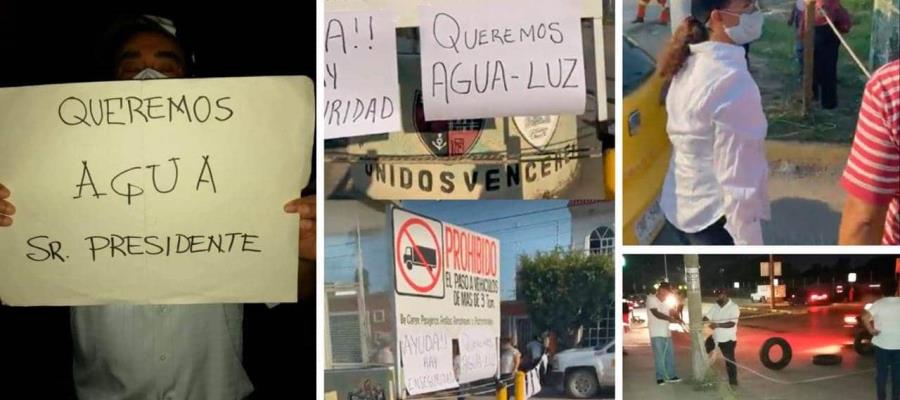 Con bloqueo, habitantes exigen agua potable, mayor seguridad y que terminen apagones de luz en Paraíso Con bloqueo, habitantes exigen agua potable, mayor seguridad y que terminen apagones de luz en Paraíso