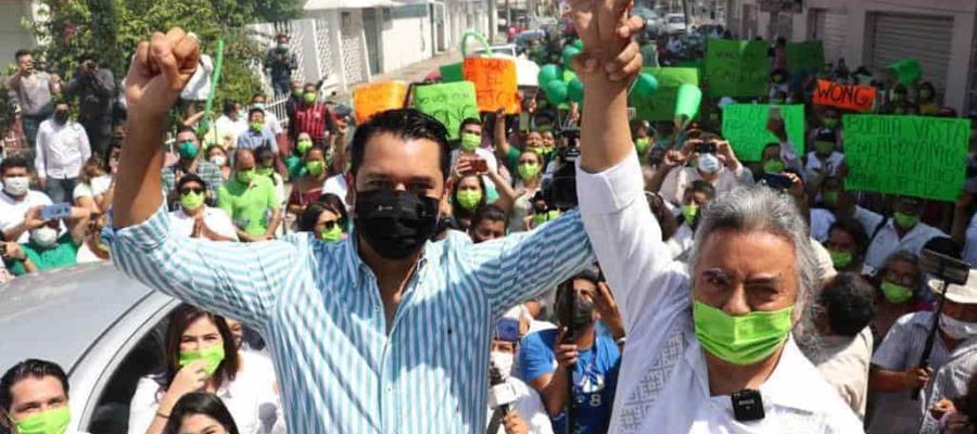 Inscribe PVEM a sus candidatos a diputaciones locales y alcaldes en Tabasco ante el IEPCT Inscribe PVEM a sus candidatos a diputaciones locales y alcaldes en Tabasco ante el IEPCT