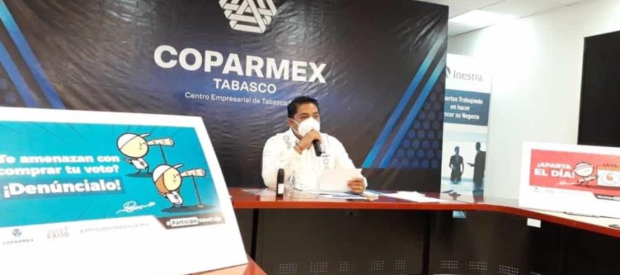 Presenta Coparmex Tabasco plataforma para incentivar la participación ciudadana en las elecciones