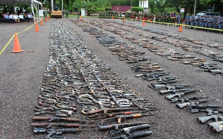 Fuerzas armadas decomisan sólo 4% de armas ilegales que ingresan desde EEUU