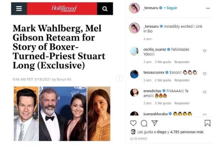 Teresa Ruiz, actriz mexicana que ha participado en algunas series, trabajará con Mel Gibson Teresa Ruiz, actriz mexicana que ha participado en algunas series, trabajará con Mel Gibson