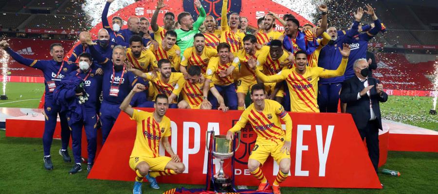 Golea Barcelona al Athletic de Bilbao y es campeón de la Copa del Rey
