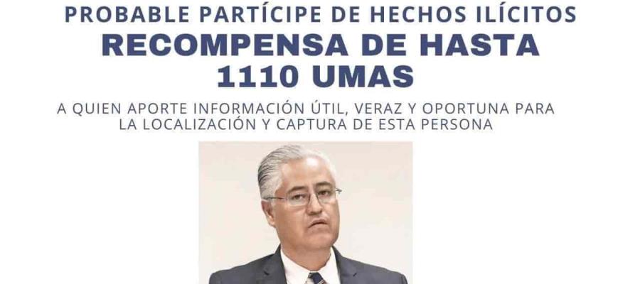 Ofrecen en Morelos recompensa de casi 100 mil pesos por información para capturar a exrector de UAEM, Alejandro Vera