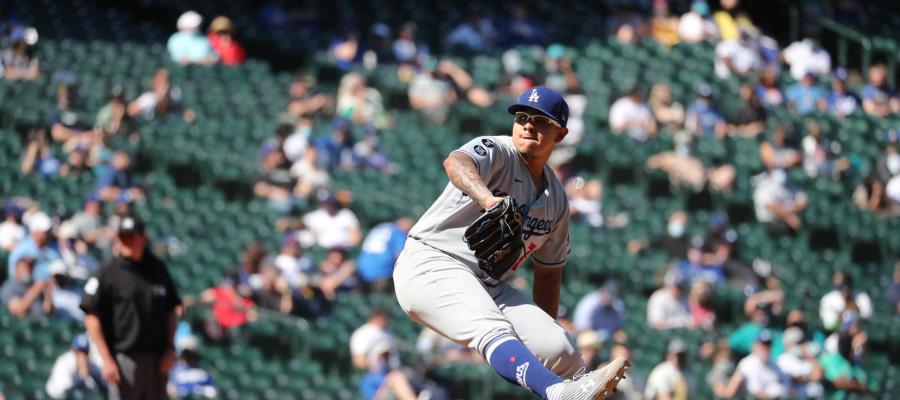 Julio Urías, destaca ponchando a 11; establece nuevo récord personal