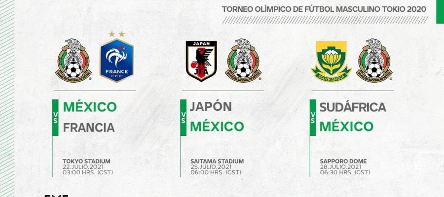 ¡México tiene grupo y rivales en Tokio 2020!