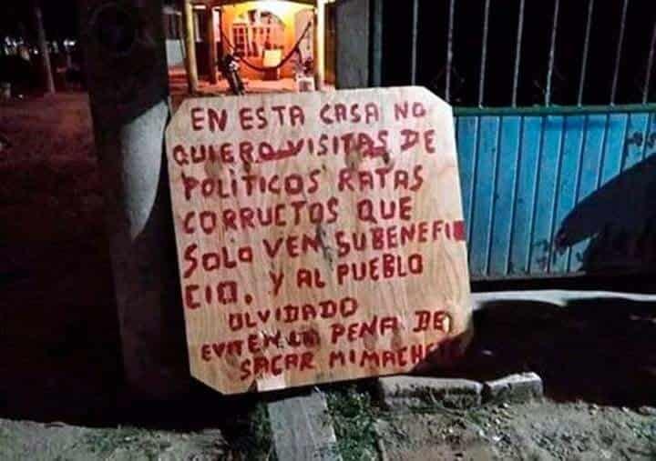 Sujeto amenaza con sacar un machete a cualquier candidato que pase por su casa en Paraíso