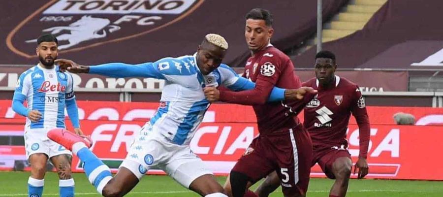 Napoli del Chucky Lozano ya es tercero en la Serie A