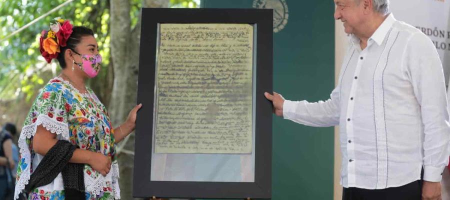 Gobierno de México pide “perdón” al pueblo Maya... por agravios históricos