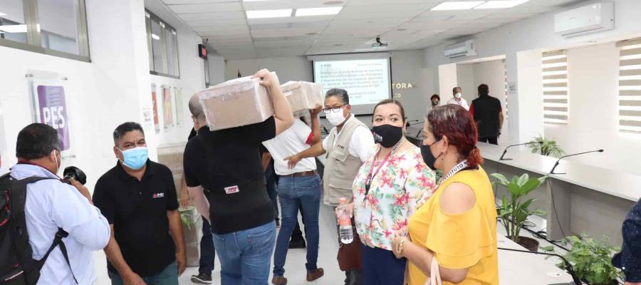 Recibe INE Tabasco lista nominal de electores