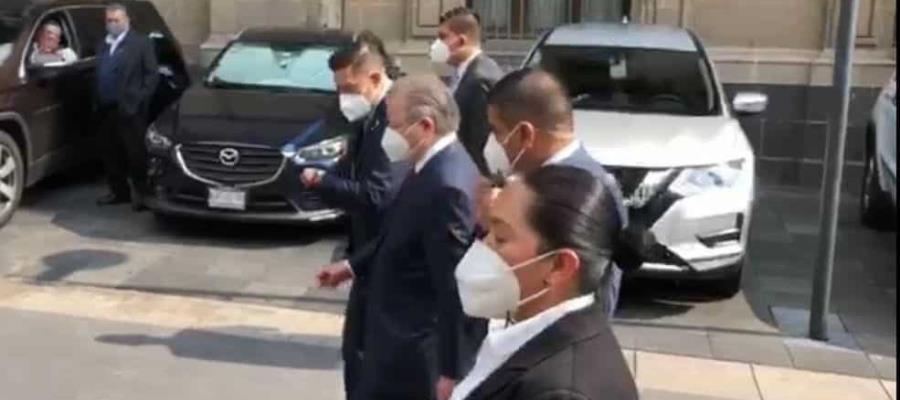 Arturo Zaldívar visita Palacio Nacional tras ampliación de mandato en la SCJN 