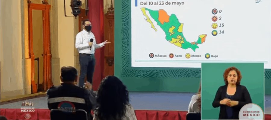 Pasan 14 estados a verde en el semáforo epidémico; hay 218 mil 657 defunciones por COVID-19 