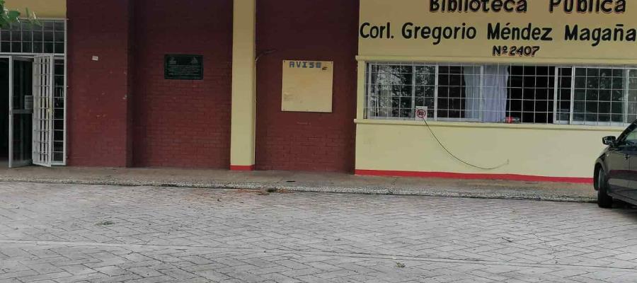Quitan internet y energía eléctrica a biblioteca “Gregorio Méndez Magaña”