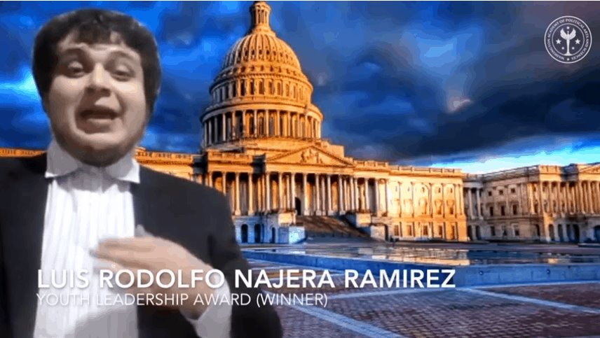 Joven mexicano del IPN es galardonado por su liderazgo juvenil en los Napolitan Victory Awards