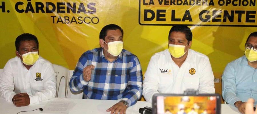 Insiste PRD Tabasco que desde el gobierno se pretende cometer fraude electoral