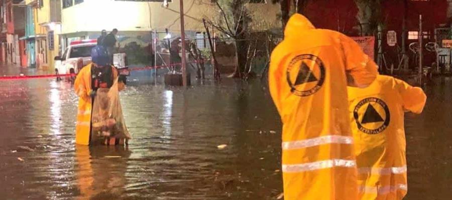 Lluvias dejan afectaciones en el Centro del país 