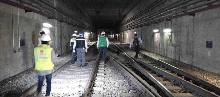 Revisan ingenieros civiles tramo subterráneo de Línea 12 del Metro en CDMX Revisan ingenieros civiles tramo subterráneo de Línea 12 del Metro en CDMX